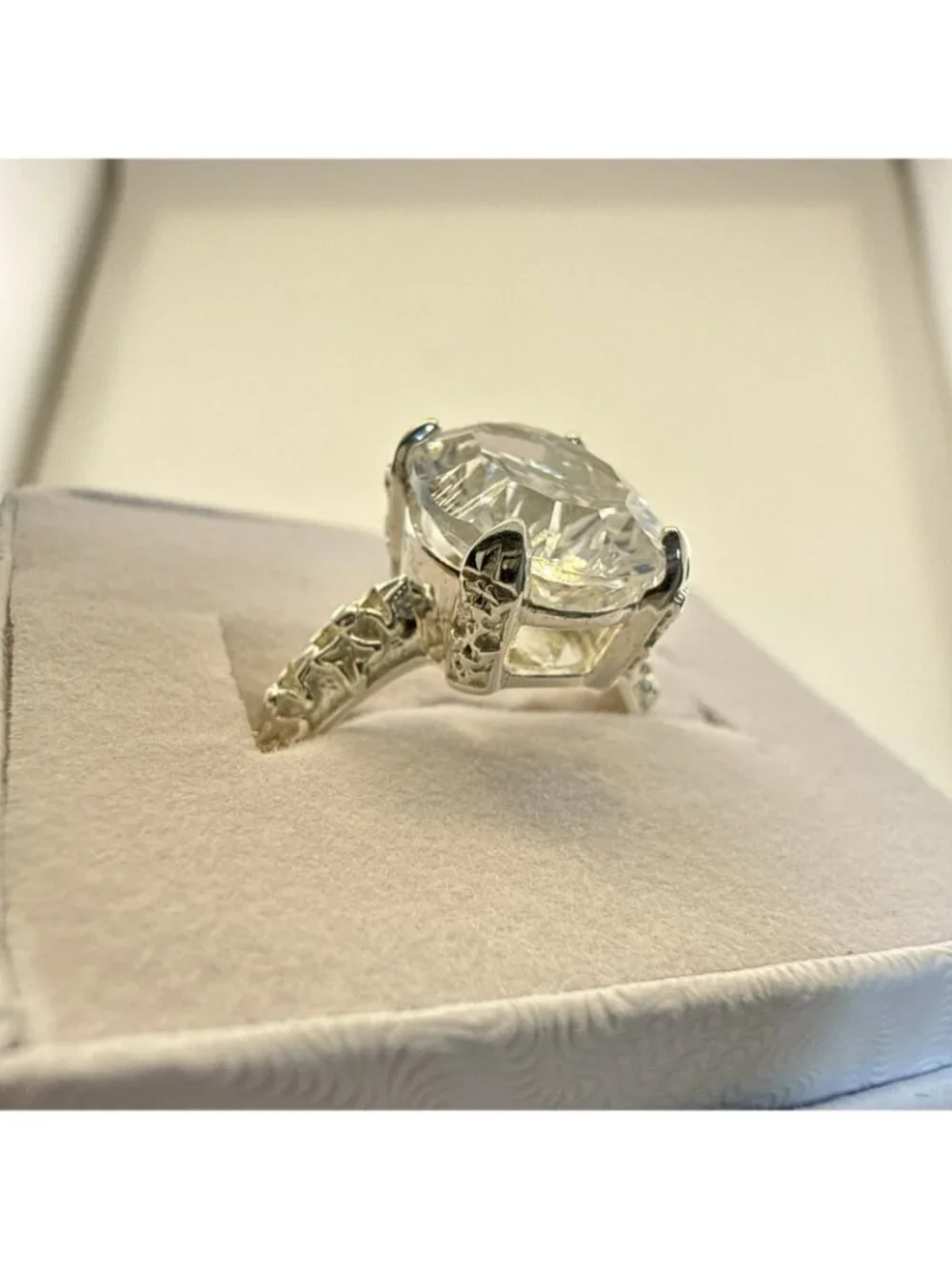 Deb Guyot Ring Sterling Silver Herkimer 